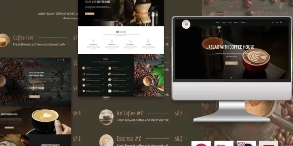 Coffee House The Elementor Coffee WordPress Theme 1.3 GPL Theme