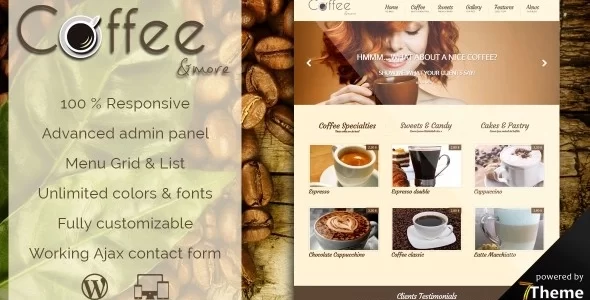 Coffee – Barista and Coffee Bar WordPress Theme 2.18 GPL Theme