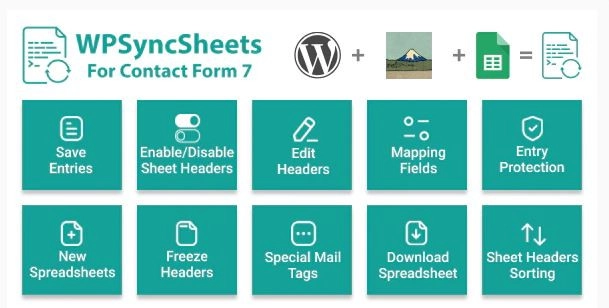 Contact Form 7 Google Spreadsheet Addon 3.4 GPL Plugins