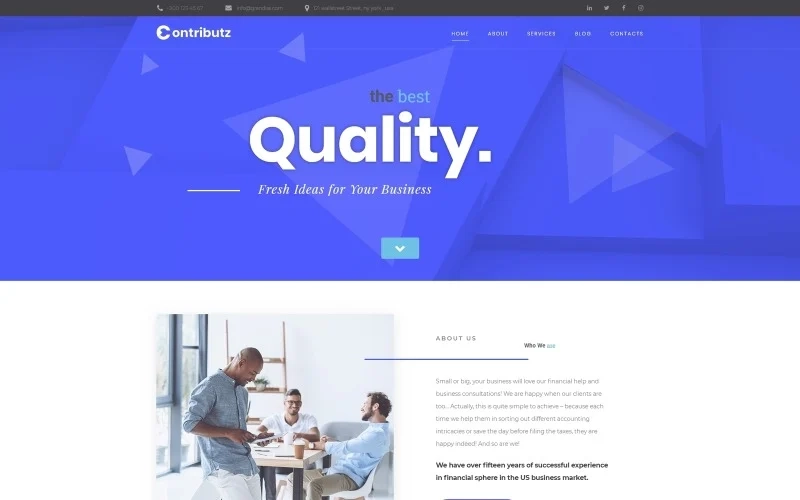 Contributz Corporate Consulting WordPress Elementor Theme WordPress Theme 1.0.0 GPL Theme