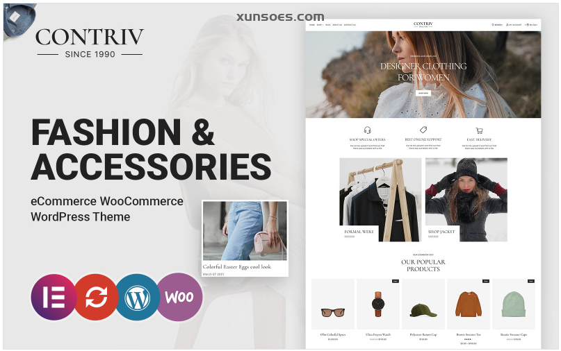 Contriv Fashion and Accessories WooCommerce Theme 1.0.0 GPL Theme