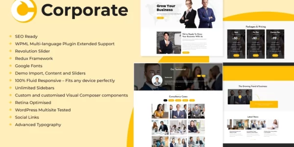 Corporate Business Consulting WordPress Theme 1.0.0 GPL Theme