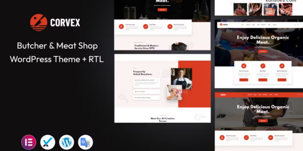 Corvex – Butcher Meat Shop WordPress Theme 1.0.0 GPL Theme