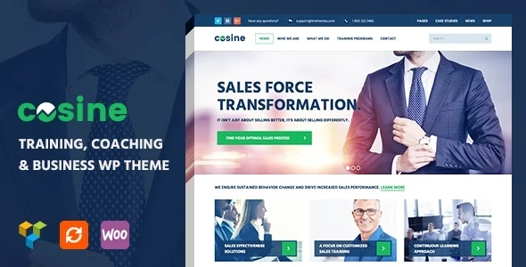 Cosine Training Coaching WordPress Theme 1.0.7 GPL Theme