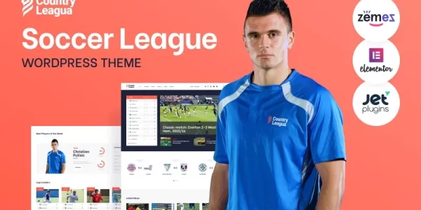 Counter Leagua Soccer League WordPress Theme 1.2.6 GPL Theme