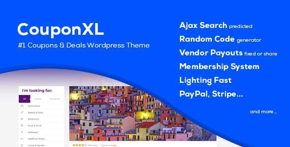 CouponXL Coupons, Deals Discounts WP Theme 4.2.2 GPL Theme