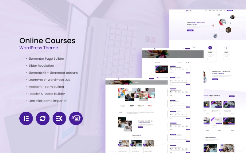 Courisa Online Courses WordPress Theme 1.0.0 GPL Theme