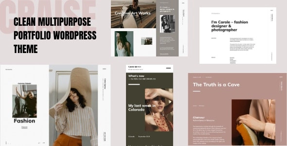 Craise Multi-Purpose WordPress Portfolio Theme 1.0.8 GPL Theme