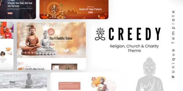 Creedy – Religion, Church WordPress Theme 1.0.3 GPL Theme