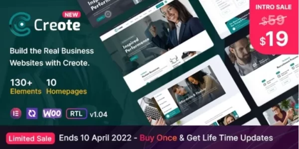 Creote Consulting Business WordPress Theme 2.7.5 GPL Theme