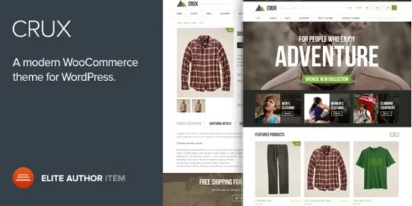 Crux A modern and lightweight WooCommerce theme 2.2.0 GPL Theme
