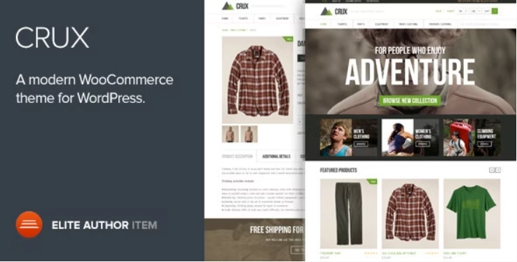 Crux A modern and lightweight WooCommerce theme 2.2.0 GPL Theme