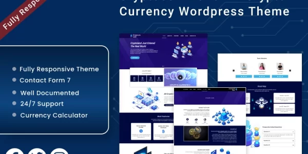 Cryptocom land All Crypto Currency WordPress Theme WordPress Theme 1.00 GPL Theme
