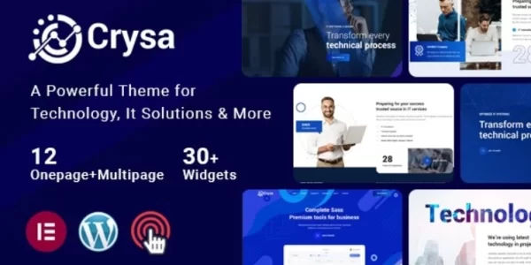 Crysa IT Solutions WordPress 1.0.4 GPL Theme