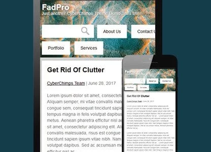 CyberChimps FadPro WordPress Theme 1.0.1 GPL Theme