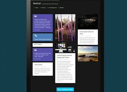 CyberChimps Vertical WordPress Theme 1.2 GPL Theme