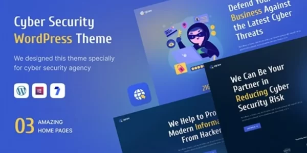 Cycure Cyber Security Services WordPress Theme 1.0.1 GPL Theme