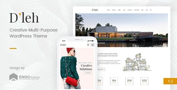 D’leh Creative Multi-Purpose WordPress Theme 1.2 GPL Theme