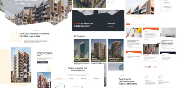 DAXX Apartment Complex WordPress Theme 1.0 GPL Theme