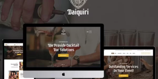 Daiquiri Bartender Services Catering WordPress Theme 1.1.2 GPL Theme