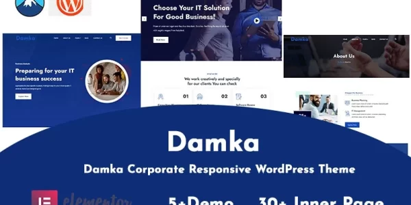 Damka Corporate Responsive WordPress Theme 1.0.0 GPL Theme