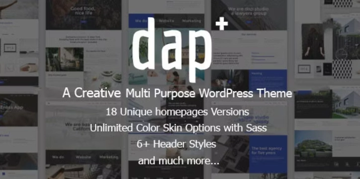 Dap Creative MultiPurpose WordPress Theme 1.0 GPL Theme