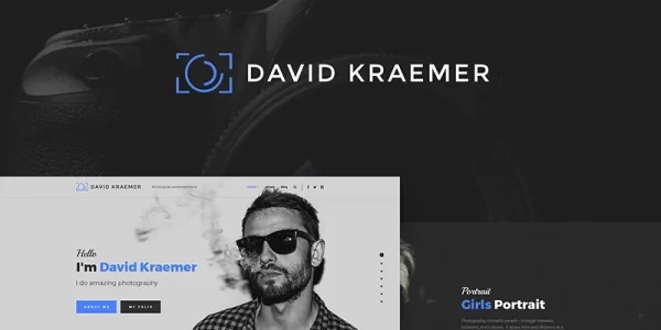 David Kraemar Photographer WordPress Theme 1.0.0 GPL Theme