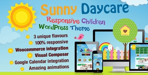 Daycare Kindergarden WordPress Theme 3.2 GPL Theme