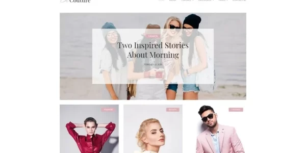 De Couture Fancy Fashion Beauty Blog WordPress Theme 1.0.1 GPL Theme