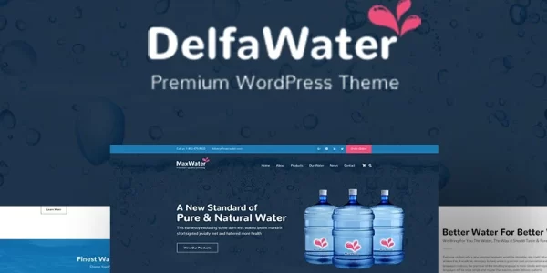Delfa Water Delivery WordPress Theme 1.4 GPL Theme