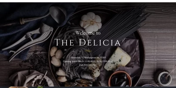 Delicia Restaurant Responsive WordPress Theme 1.0.0 GPL Theme