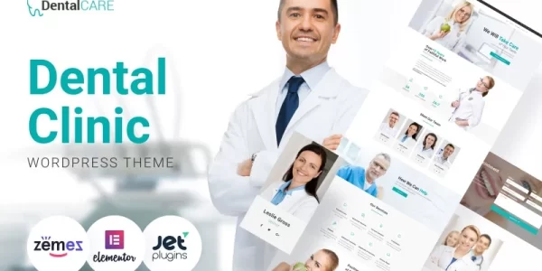 DentalCare Dental Clinic WordPress Theme 1.0.1 GPL Theme