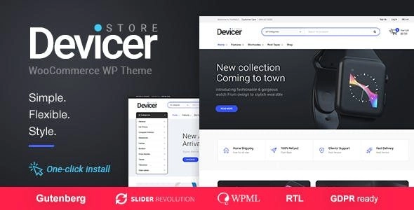 Devicer Electronics, Mobile Tech Store 1.1.4 GPL Theme