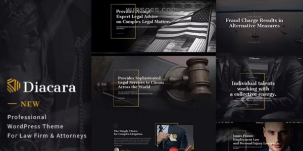 Diacara – WordPress Theme For Law Firm Attorneys 1.2.1 GPL Theme