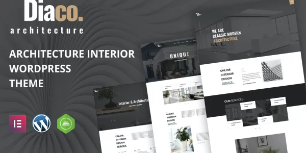 Diaco Architecture Interior Design Elementor WordPress Theme 1.5 GPL Theme