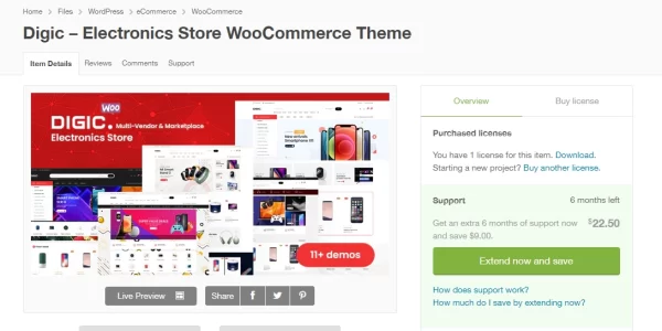 Digic – Electronics Store WooCommerce Theme 1.1.0 GPL Theme