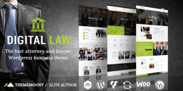 Digital Law | Attorney Legal Advisor WordPress Theme 12.8 GPL Theme