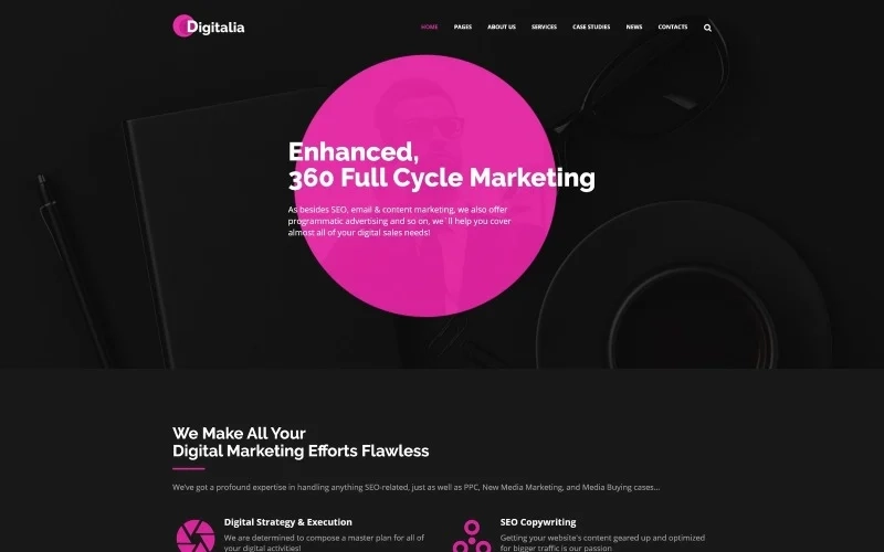 Digitalia Digital Agency WordPress theme WordPress Theme 1.0.0 GPL Theme