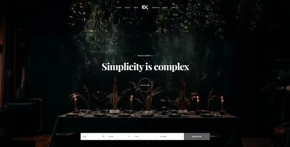 Dinex One Page Restaurant WordPress Theme 1.0.0 GPL Theme