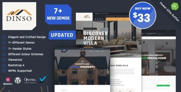 Dinso Single Property Apartment WordPress Theme 1.4 GPL Theme