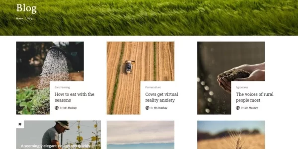 Dione farming and agriculture corporate template 1.1.0 GPL Theme