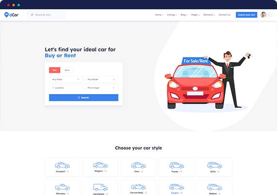 Directorist dCar Car Directory WordPress Directory Theme 1.6 GPL Theme
