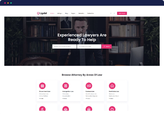 Directorist dLawyers Best Lawyer Directory WordPress Theme 1.13 GPL Theme