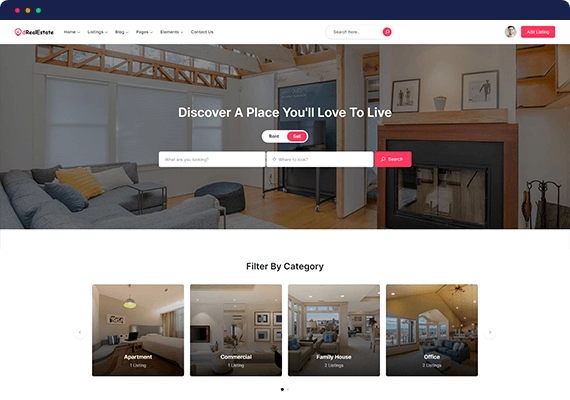 Directorist dRealEstate Real Estate WordPress Theme for Business Directory 1.10 GPL Theme
