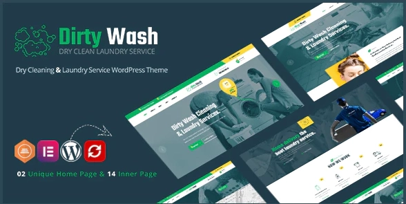 DirtyWash – Laundry Service WordPress Theme 1.0.6 GPL Theme