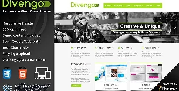 Divengo – Business WordPress Theme 1.11 GPL Theme