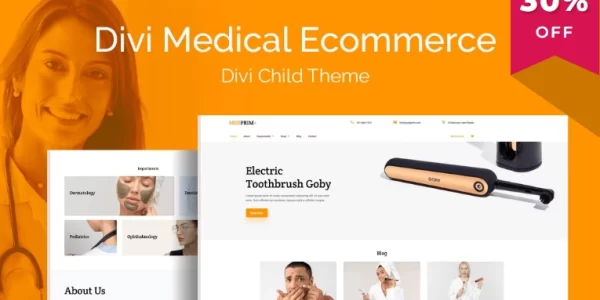 Divi Medical Ecommerce 1.0.5 GPL Theme