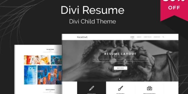 Divi Resume 1.0.2 GPL Theme