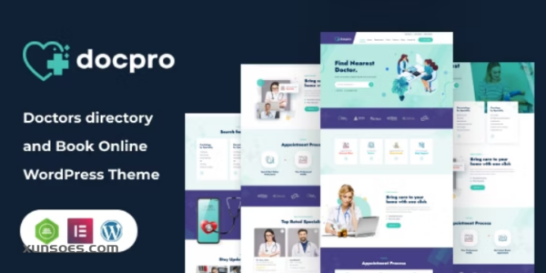 Docpro Doctors directory WordPress Theme 1.0.1 GPL Theme