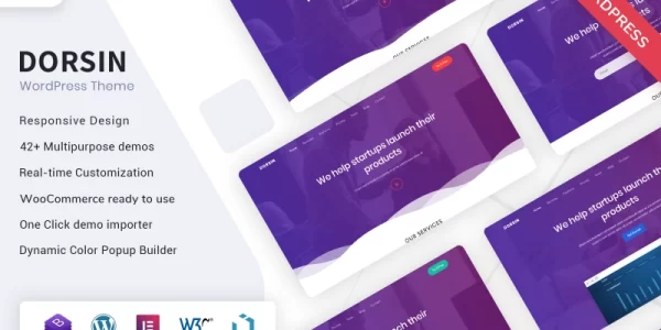 Dorsin WordPress Landing Page Theme WordPress Theme 1.1.0 GPL Theme